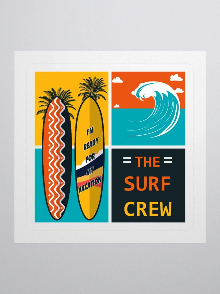 The Surf Crew Kiss Cut Stickers product image (4)