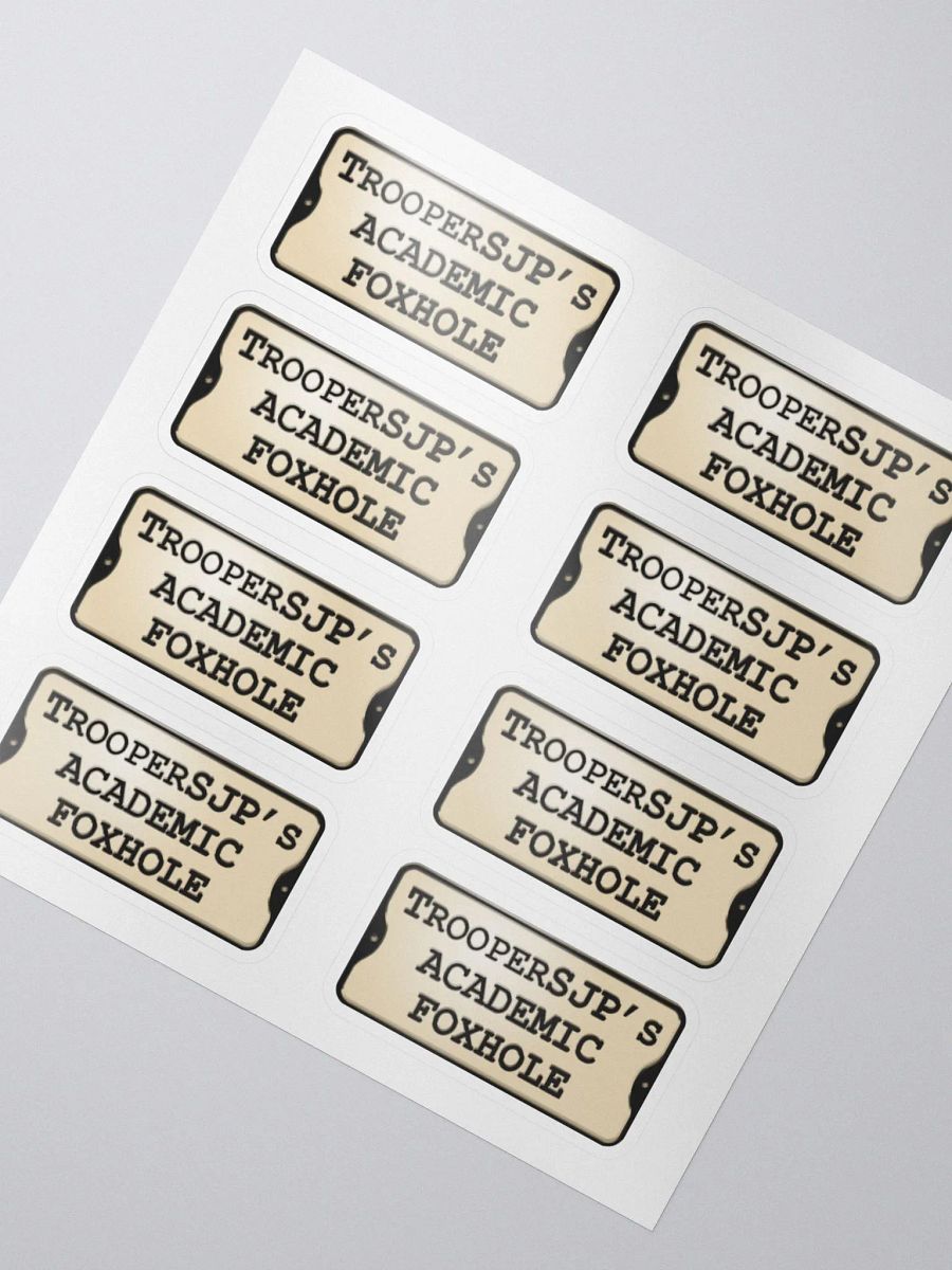 Academic Foxhole Stickers product image (2)
