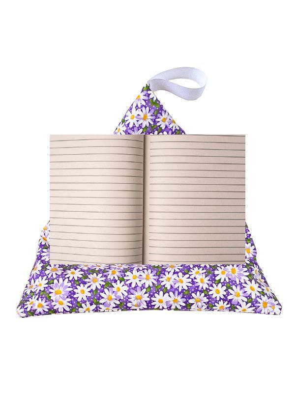 Daisies On Purple Background Fabric Print product image (4)