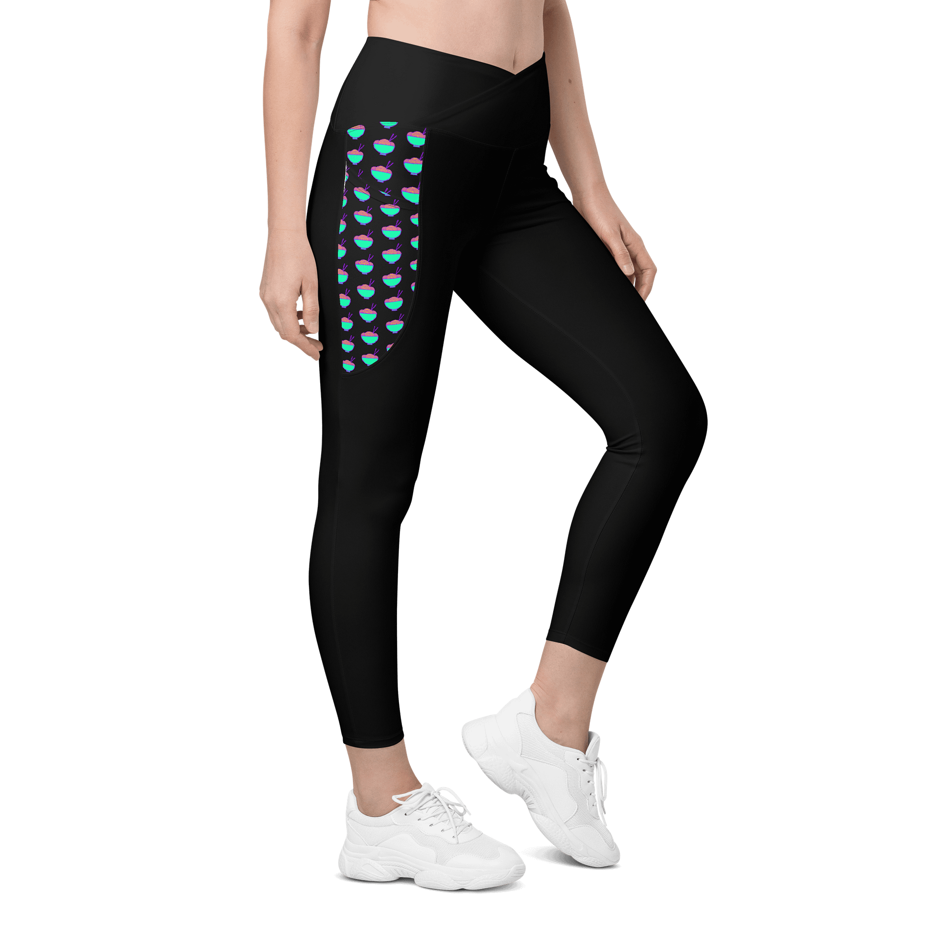 Noodle Crew Leggings! w/ Pockets! (Black) product image (4)