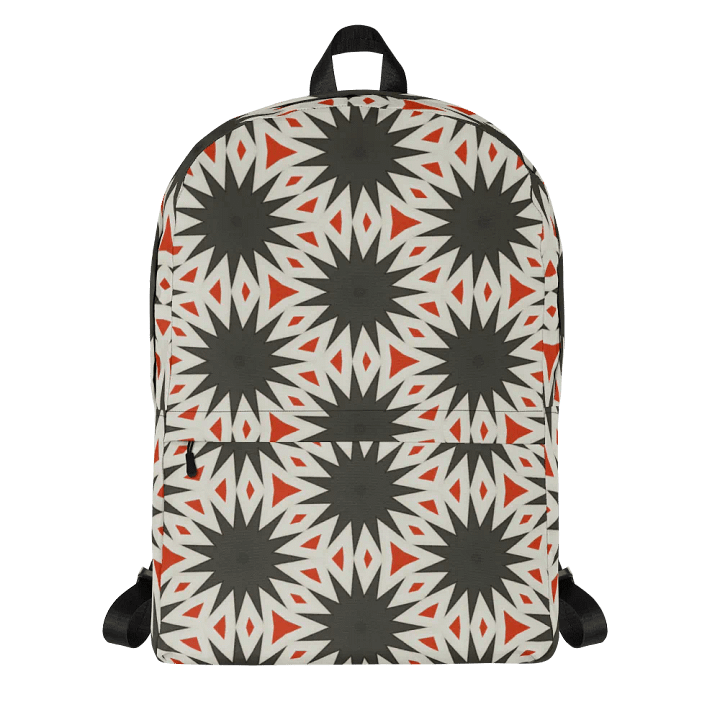 Star Pattern Orange White product image (2)