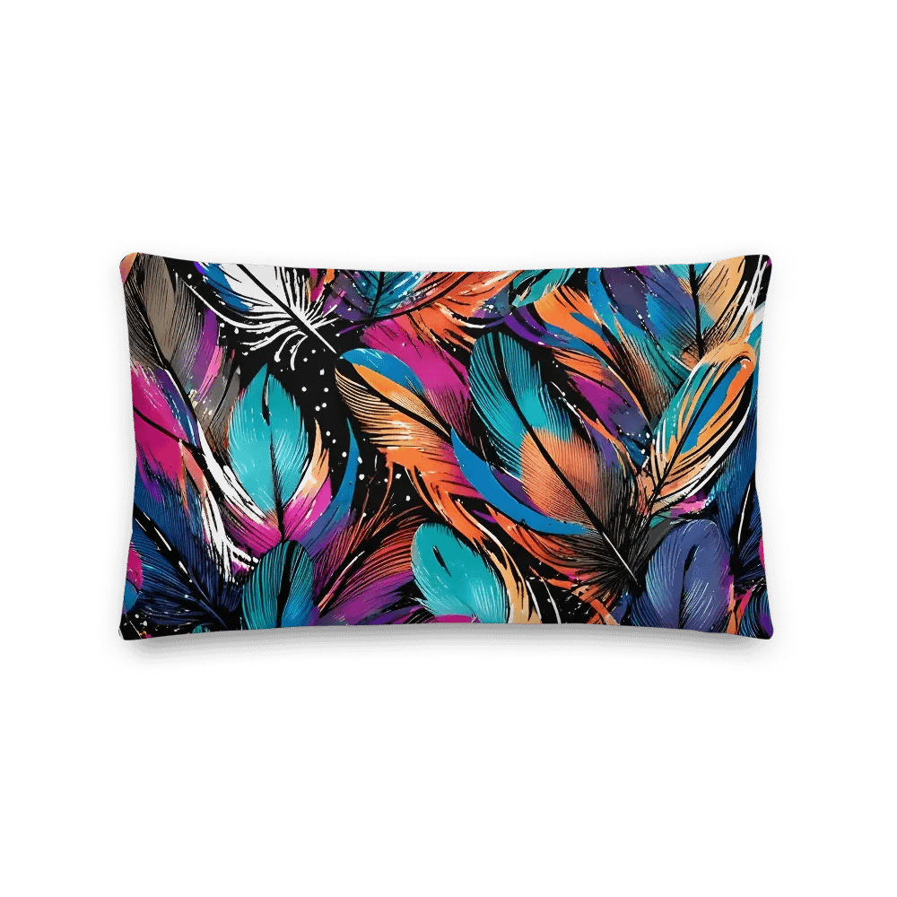 Abstract "Let's elevate" Painted Premium Accent Pillow product image (2)
