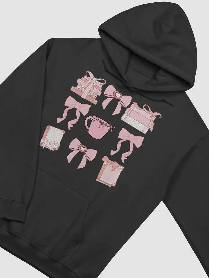 Cute and Cozy Bows & Books Hoodie product image (2)