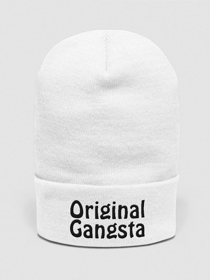 Meggs Original Gangsta Beanie (white) product image (1)