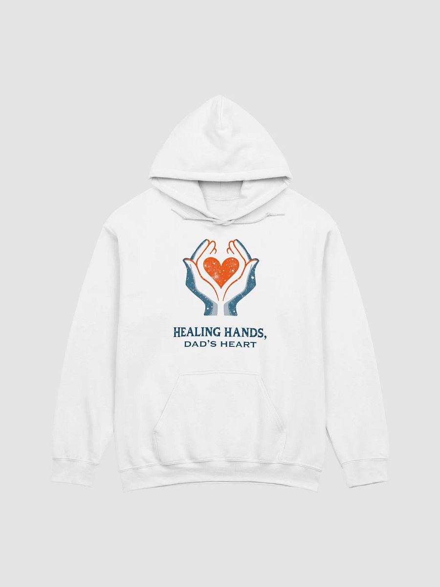 Flaming Heart , Dad's heart, Healing Hands Hoodie product image (4)
