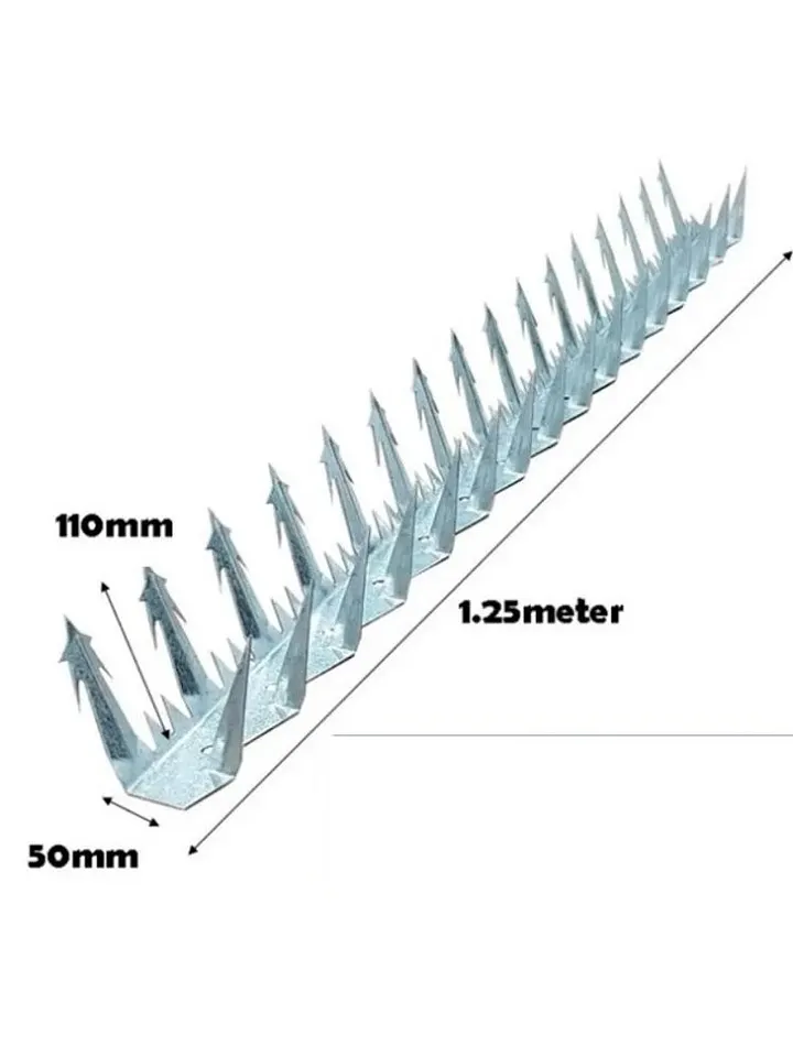 Home Store Security Wall Fencing Spikes Type 1 – Stainless Steel / Galvanized (1.25M) product image (2)