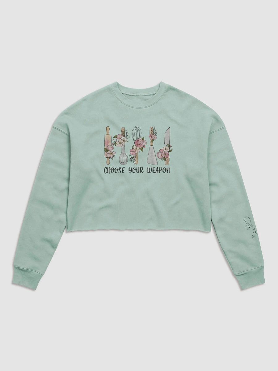 'Baking: Choose Your Weapon' Crop Sweatshirt product image (5)