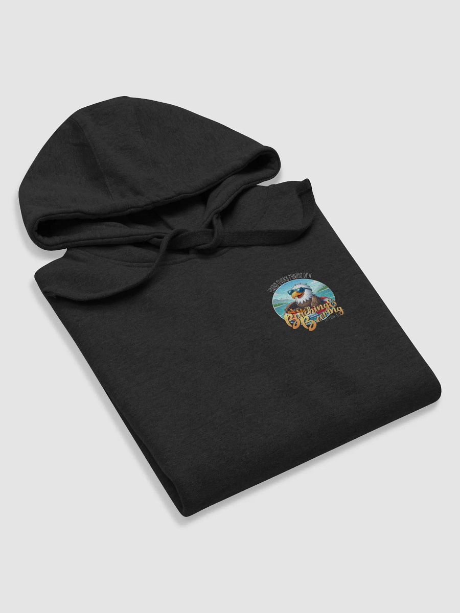 Beaching and Beering Classic Hoodie Eagle on a Floatie wearing Sunglasses product image (26)