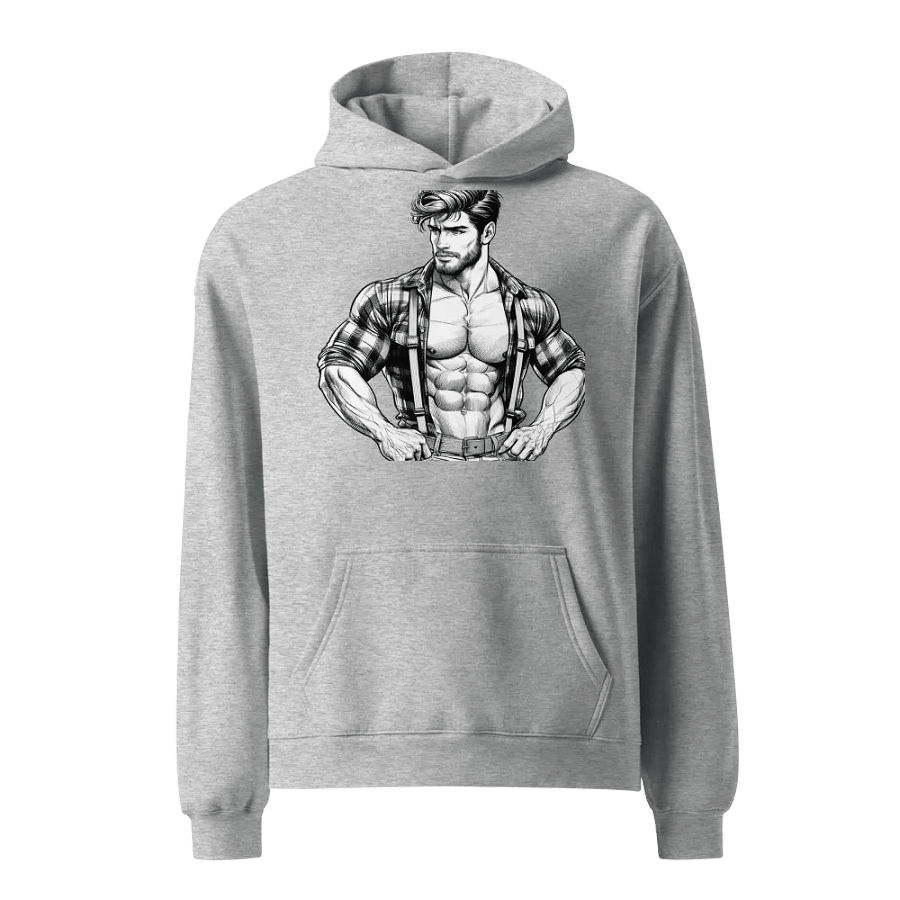 Gay Lumberjack Muscle Hunk LGBTQ Gay Pride Color-In Graphic Design product image (1)