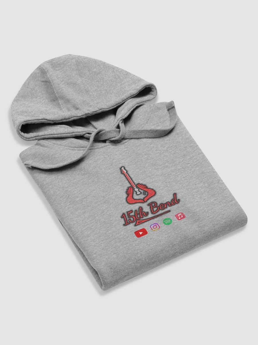 Grey and white hoodie with classic logo product image (10)