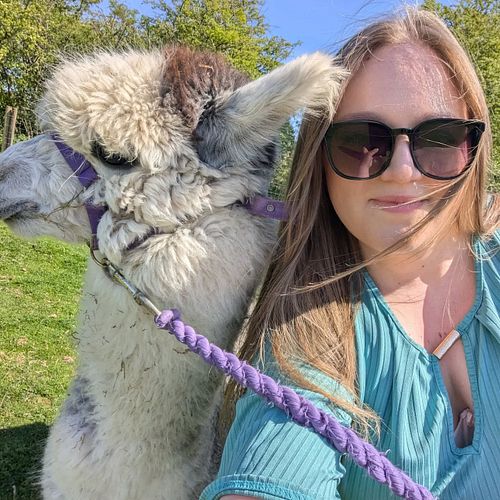 🦙 I made a new friend today! 🦙 

#alpaca