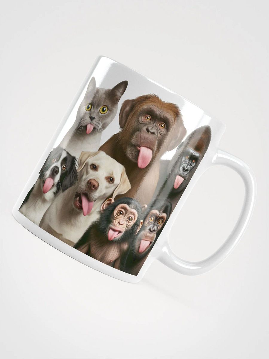 Rude Animal Group #Humorous Glossy Mug - White product image (4)