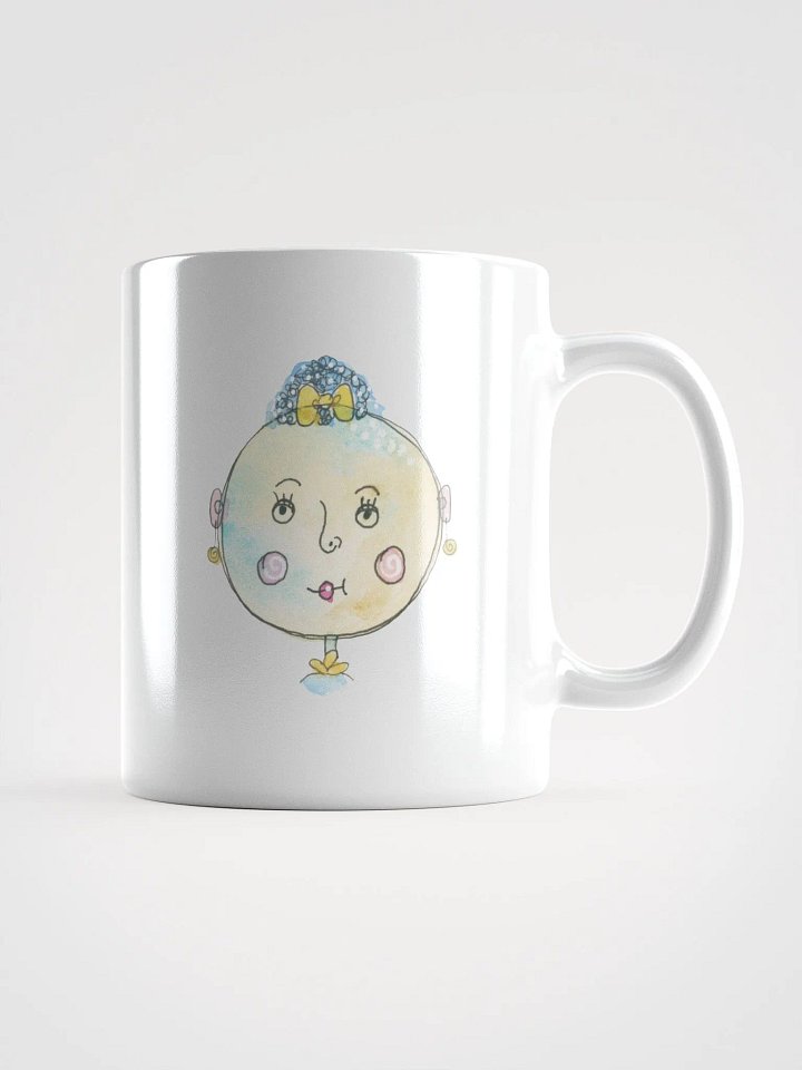 Expressive Whimsical Faces White Glossy Mug product image (1)