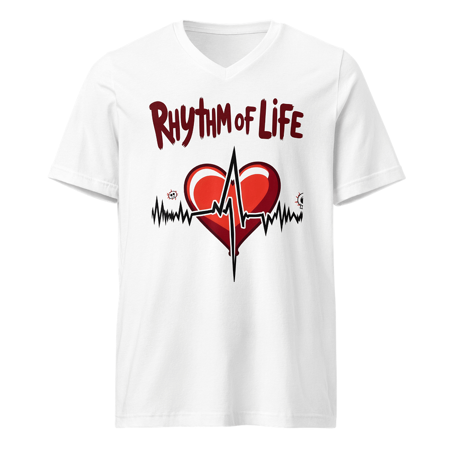 Rhythm of Life Heartbeat V-Neck T-Shirt product image (1)