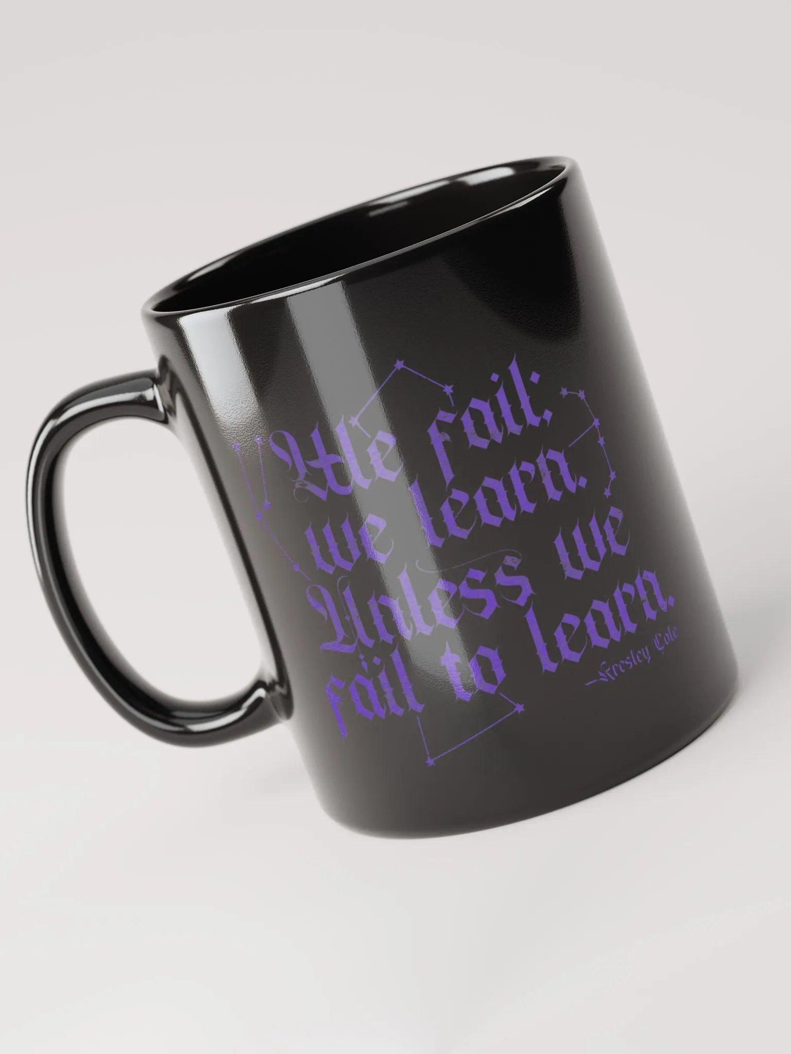 We Fail We Learn Black Mug product image (6)