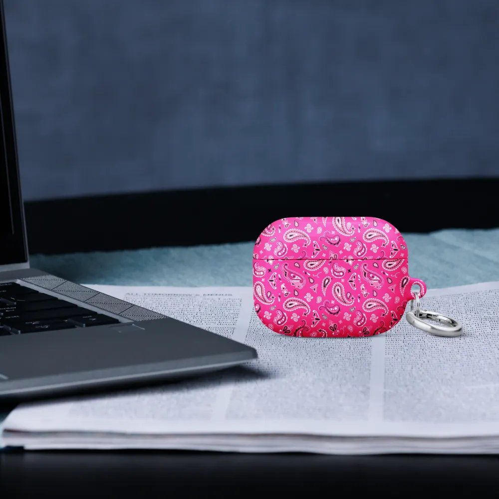 Fuchsia Bandana AirPods Case product image (52)