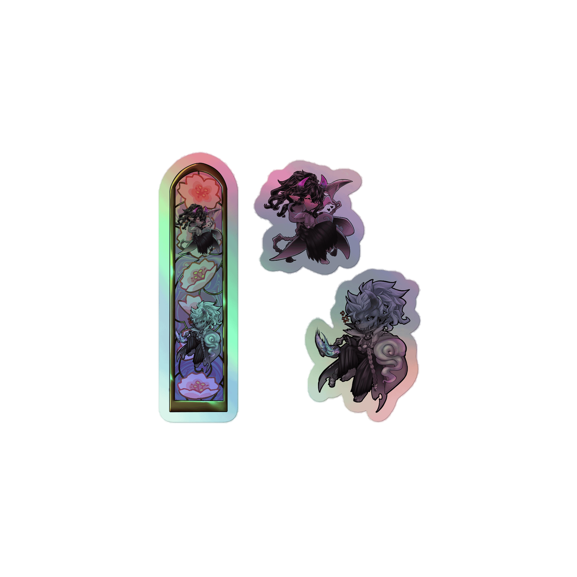 "Spirit Blossom Thresh" Holo-Cover Sticker Sheet product image (1)