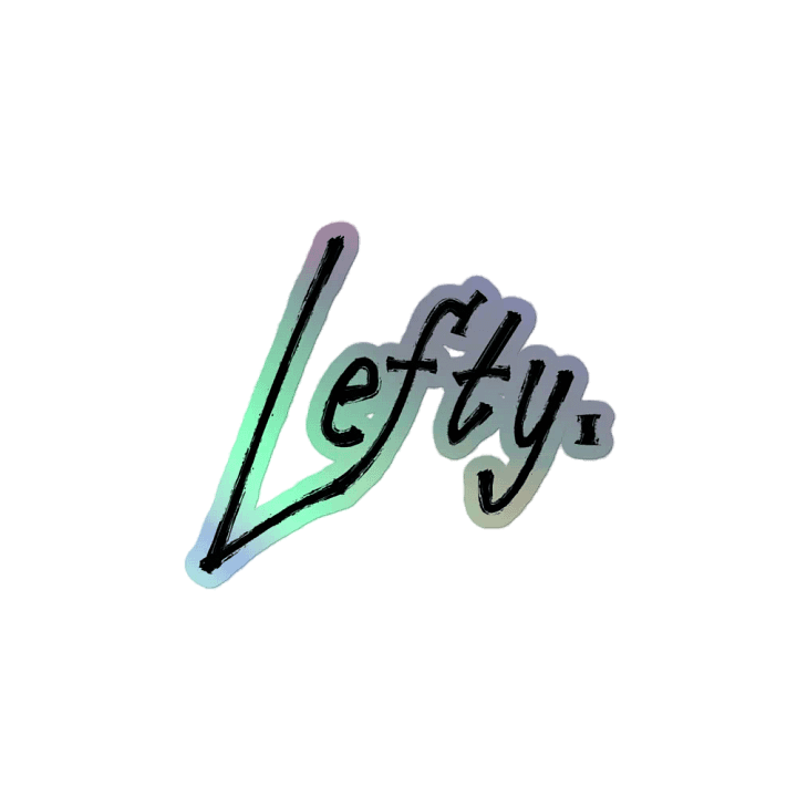 Lefty. "HOLOGRAPHIC STICKER" product image (2)