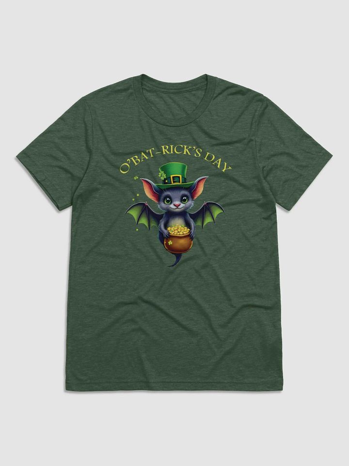 Cute St. Patrick’s Day Bat T-Shirt – O’Bat-Rick’s Day Funny Irish Design product image (3)
