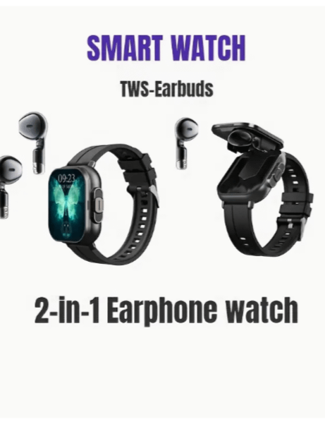 New 2-in-1 Smart Watch Bundle with TWS Earbuds product image (4)
