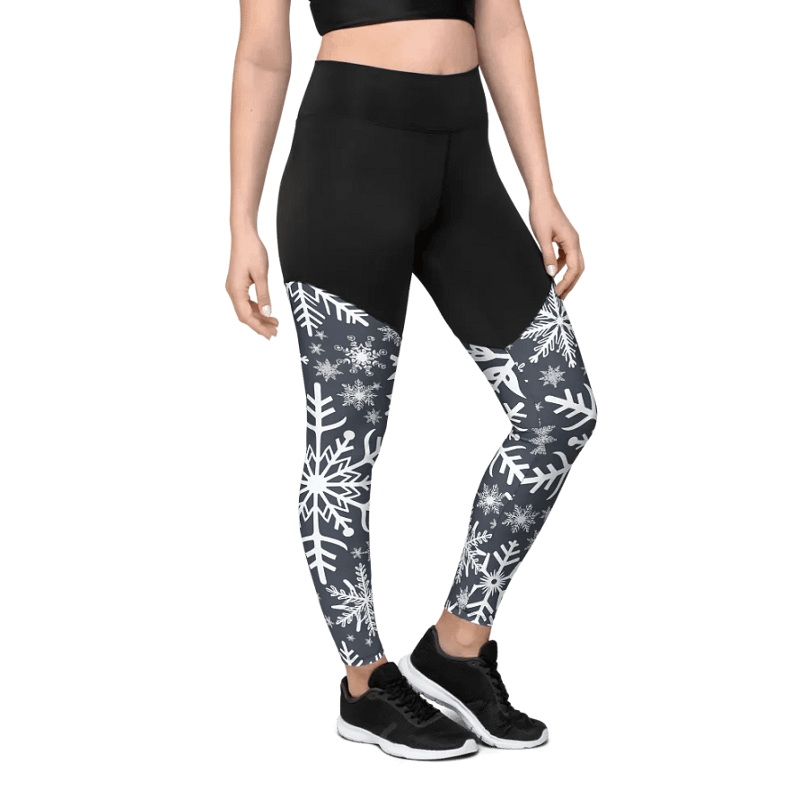 Snowflake Women’s Sports Leggings product image (3)