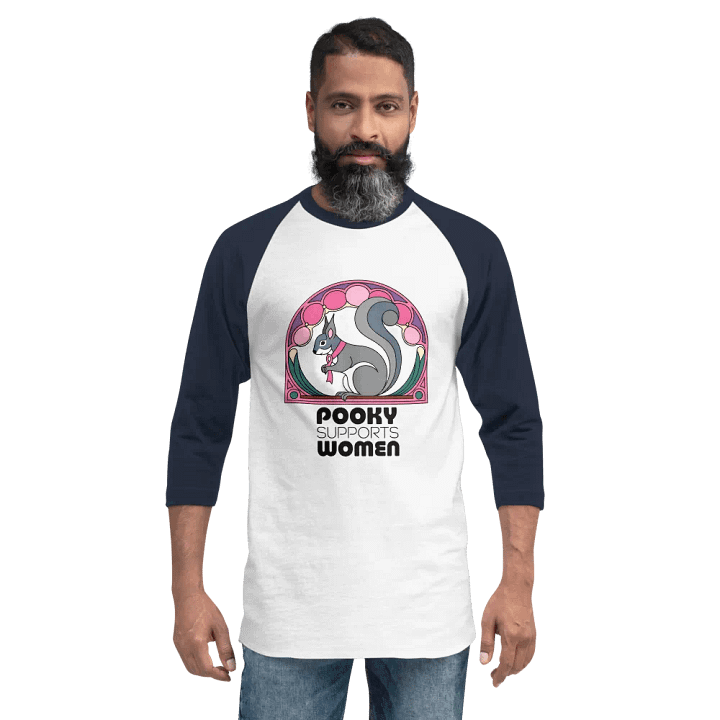 Pooky Supports Women Raglan Tee product image (2)