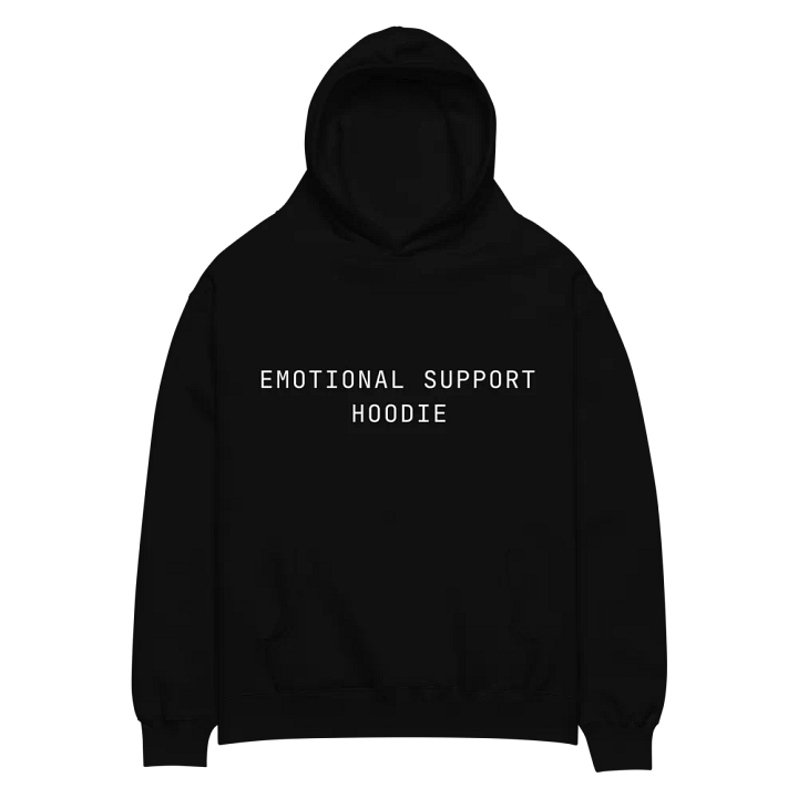 Emotional Support Hoodie II (Black) product image (1)