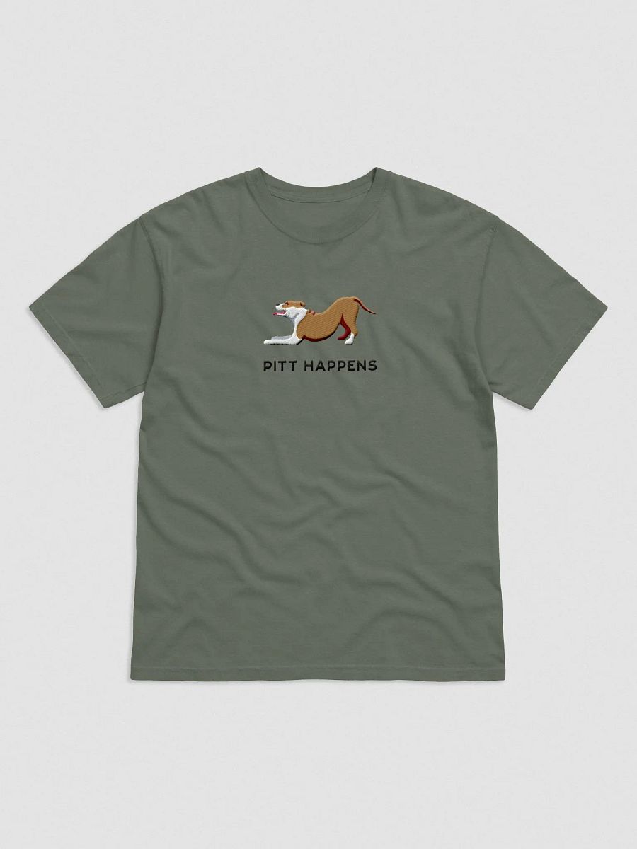 Pitt Happens T-Shirt(Embroidered) of a Pitbull Terrier product image (4)