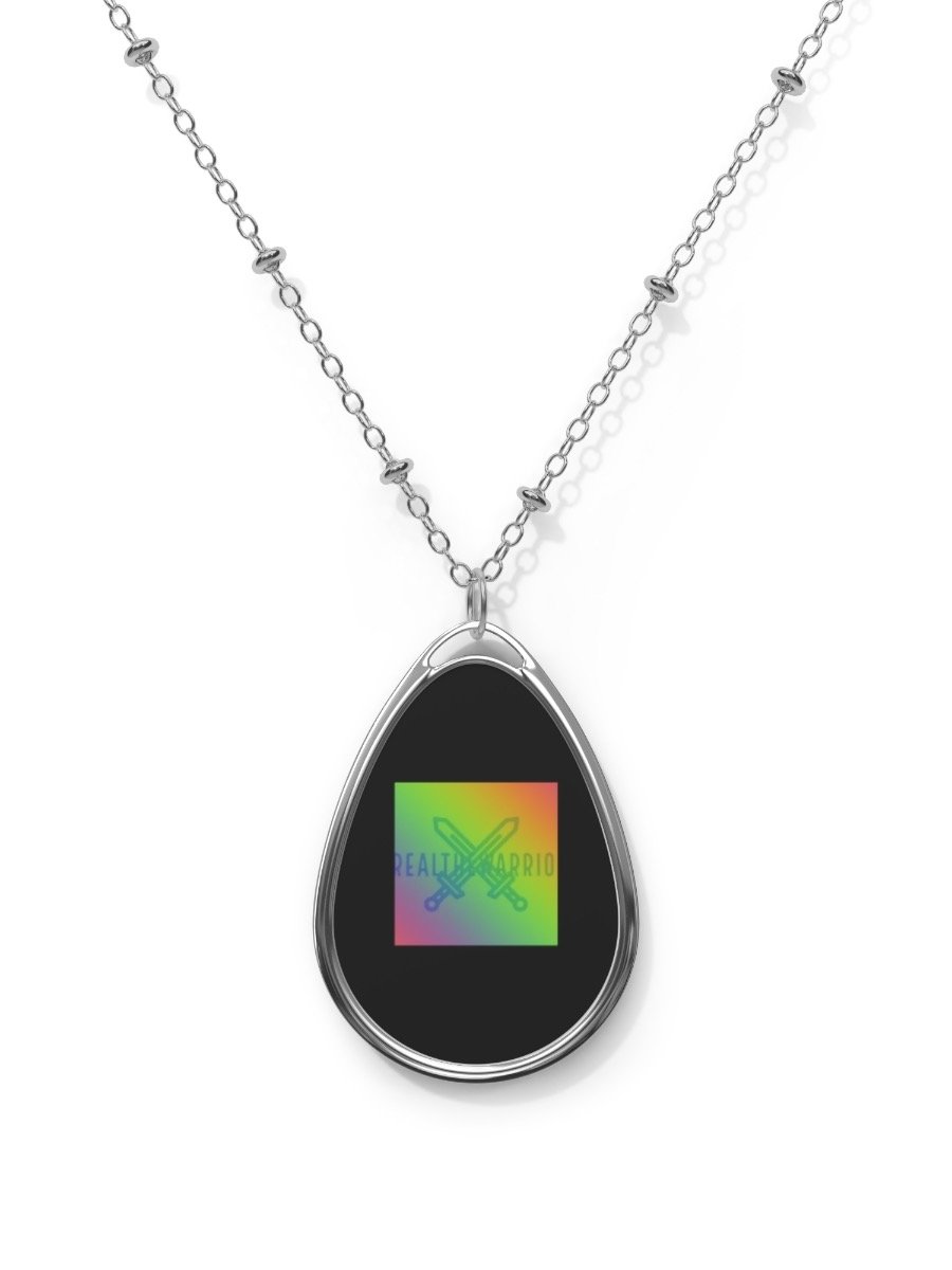 Necklace - Classic TheRealTheWarrior Logo Oval Necklace product image (1)