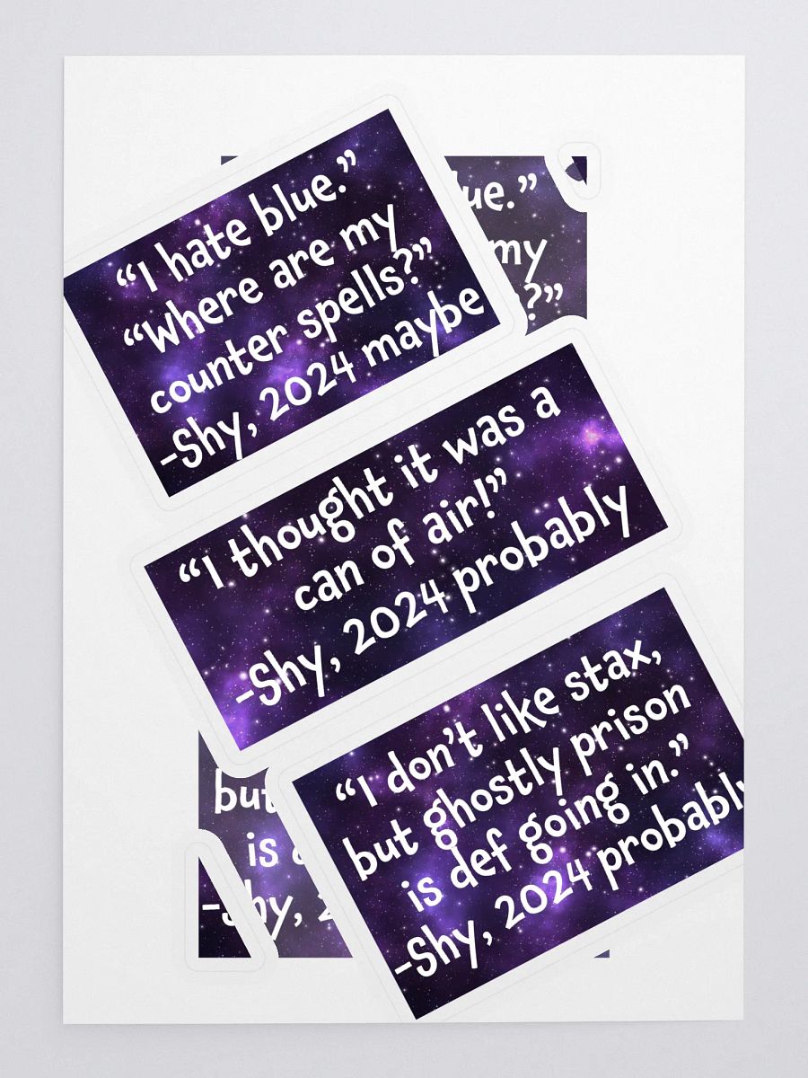 Shy Quote Stickers product image (3)