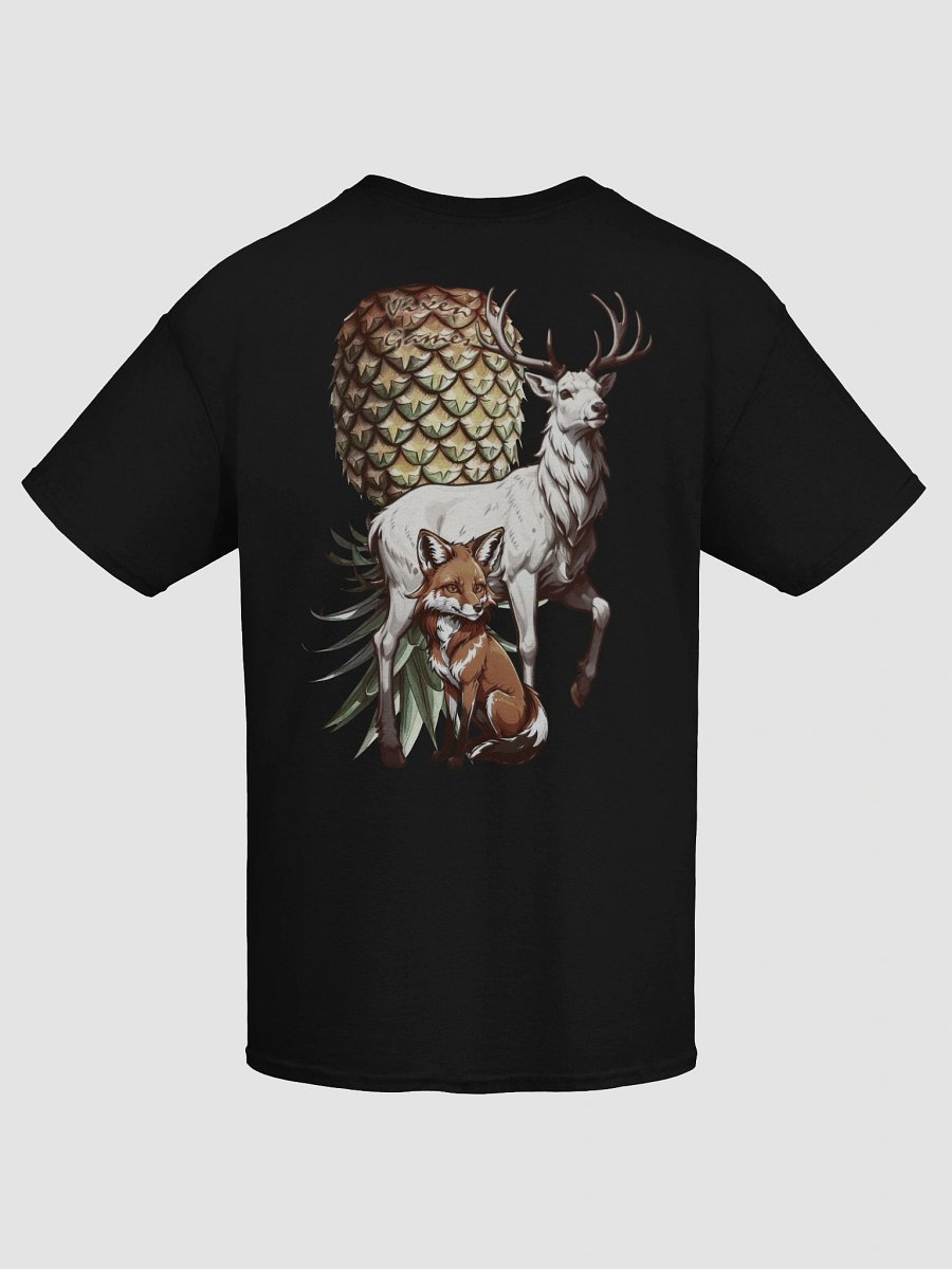 Unisex back print heavyweight Vixen and Stag Upside-down  Pineapple Tee product image (98)