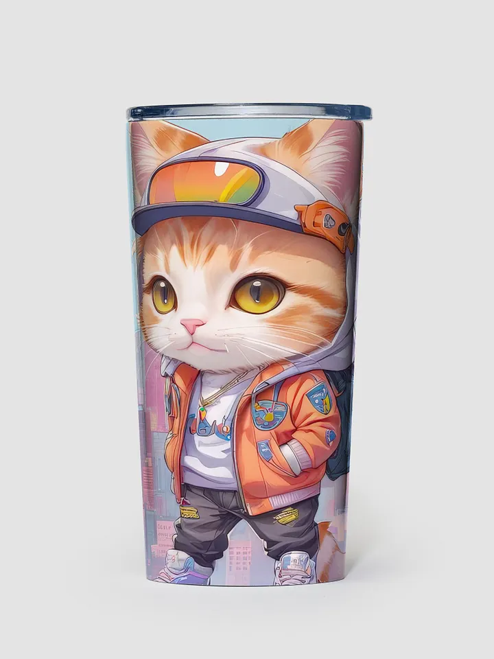 Cute City Kitty 20 oz Stainless Steel Tumbler - V2 product image (1)
