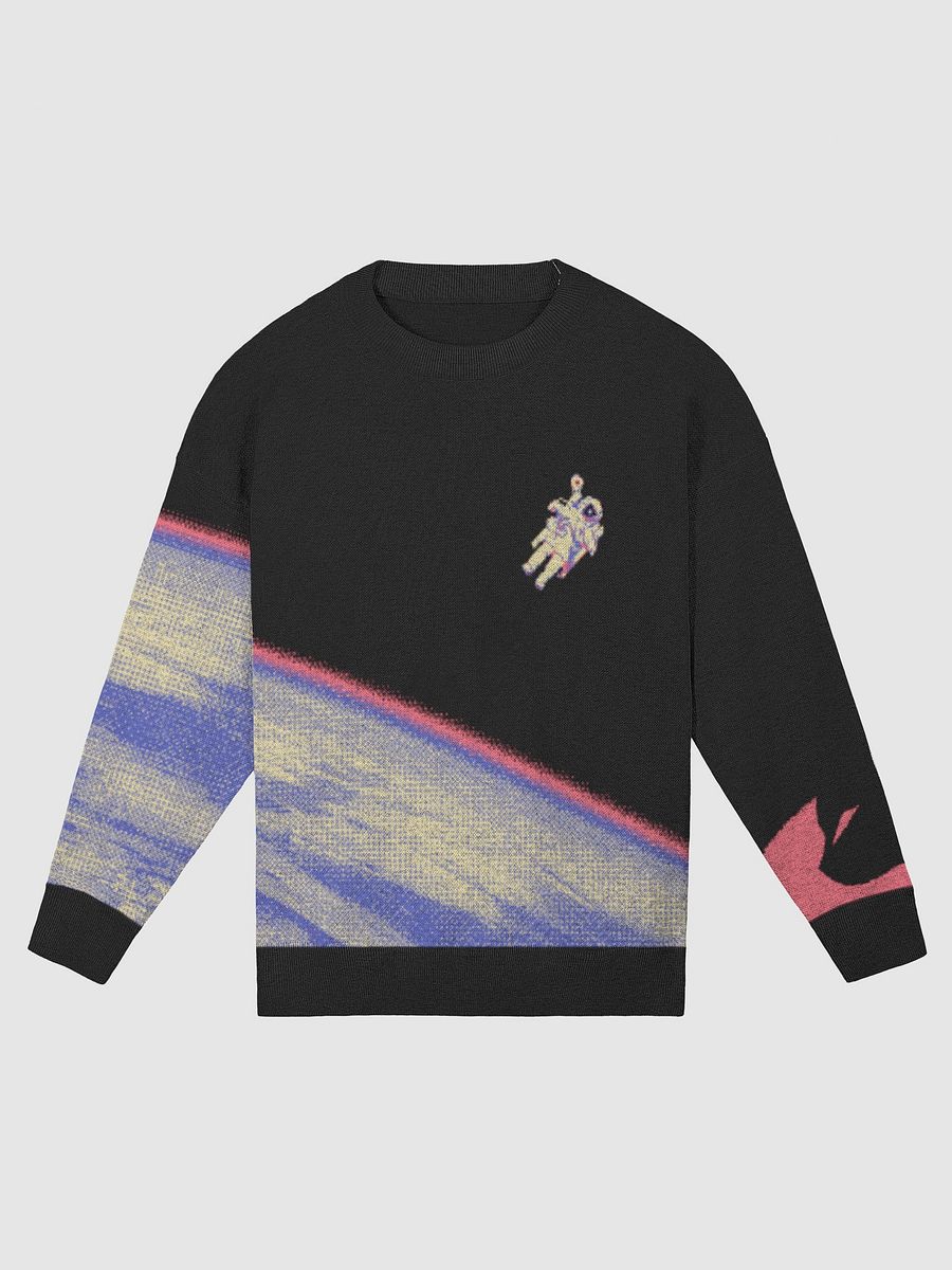 KawaiKitten Knitted Cat Watching Space Sweater product image (1)