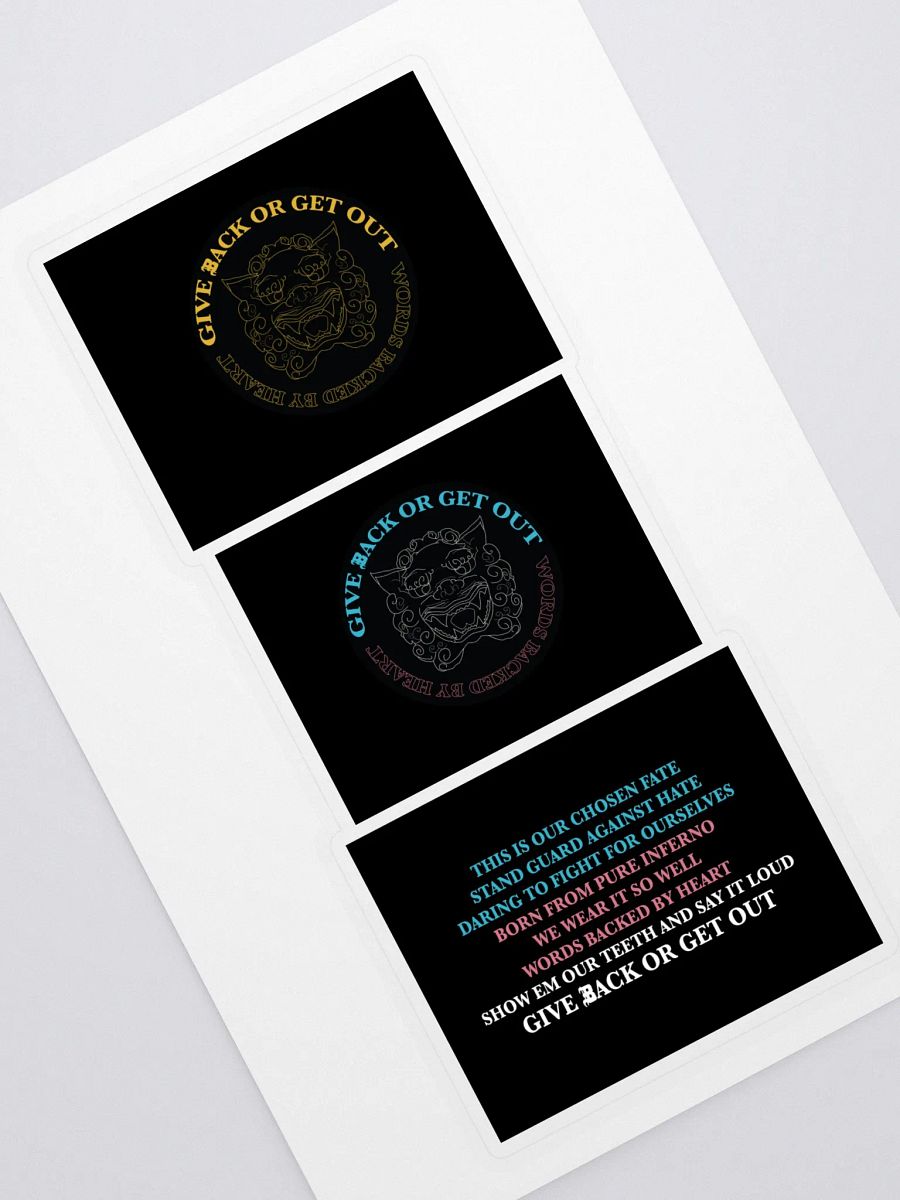Logo and Mantra sticker set product image (1)