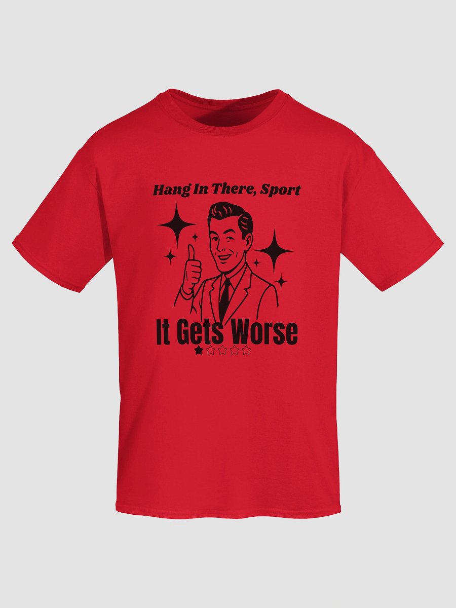 Hang in There, Sport – 1-Star Review Graphic Tee – Dark Humor Gildan Heavyweight Tee product image (63)