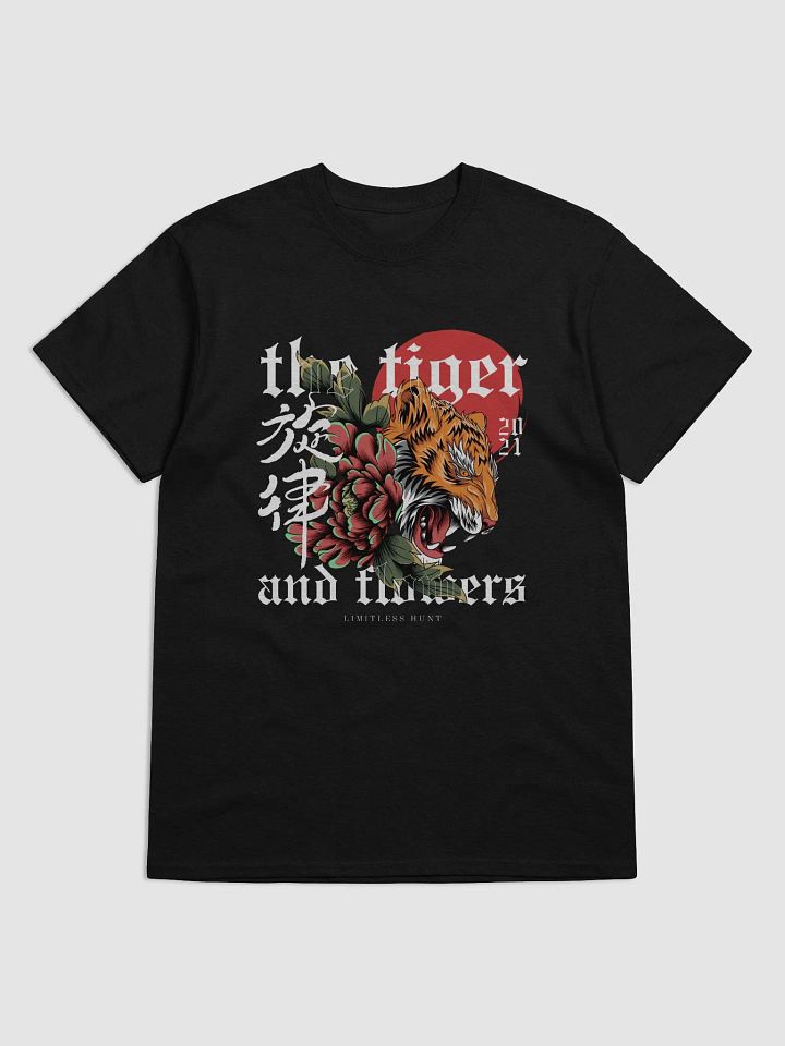 tiger flower soft unisex printed t-shirt product image (1)
