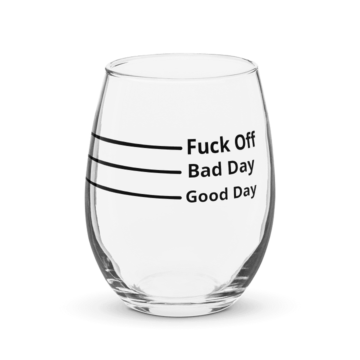 Bold and Unapologetic Stemless Wine Glass product image (1)