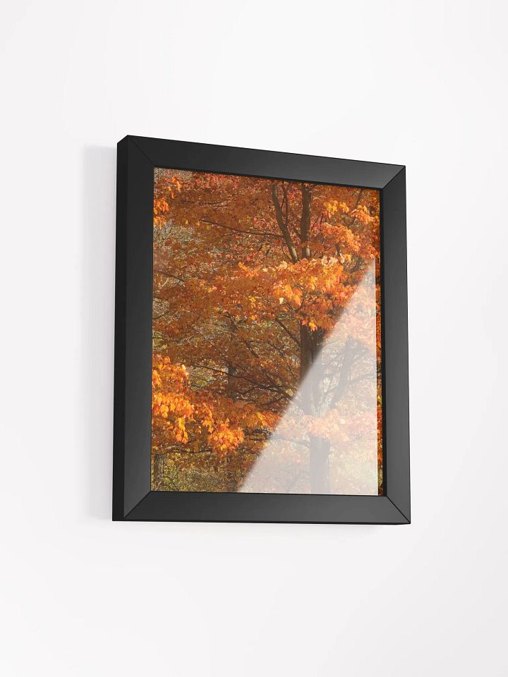 Orange Fall Leaves High Quality Matte Poster product image (2)