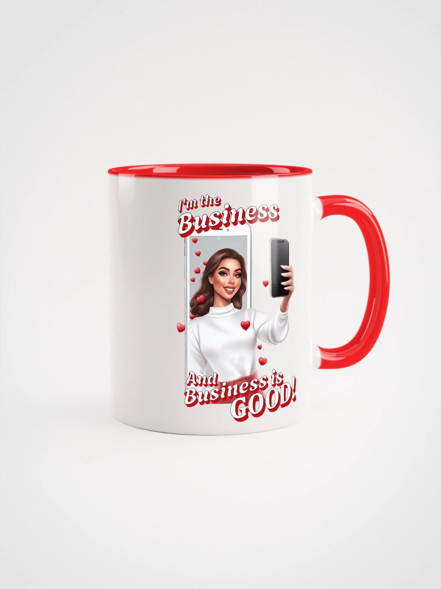 I'm The Business - Social Media Influencer - Ceramic Mug with Color Inside - v4 product image (1)