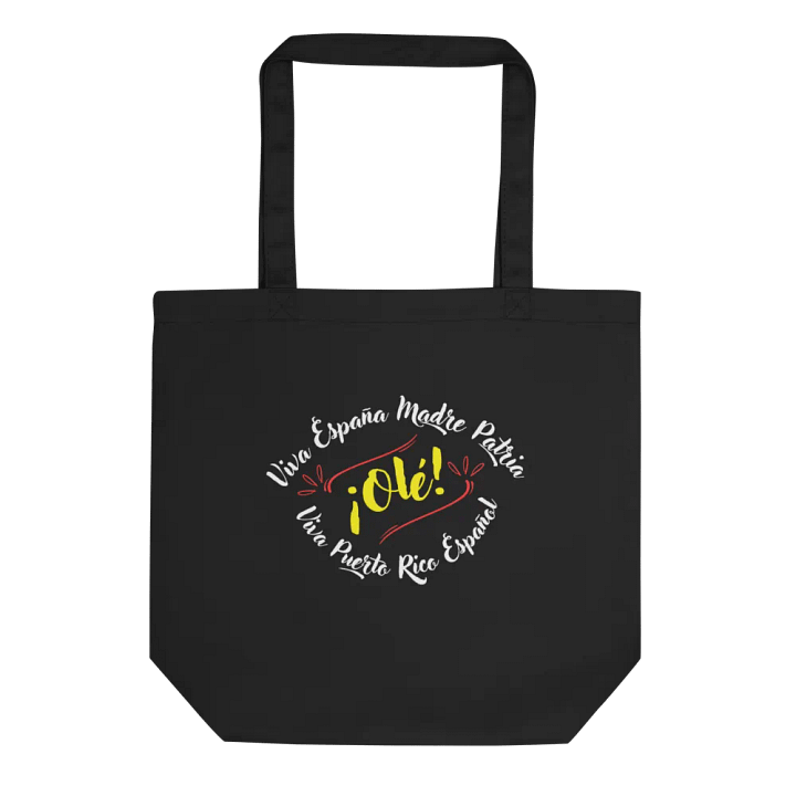 Bolsa orgánico de mano - Viva España Madre Patria y Puerto Rico español product image (1)
