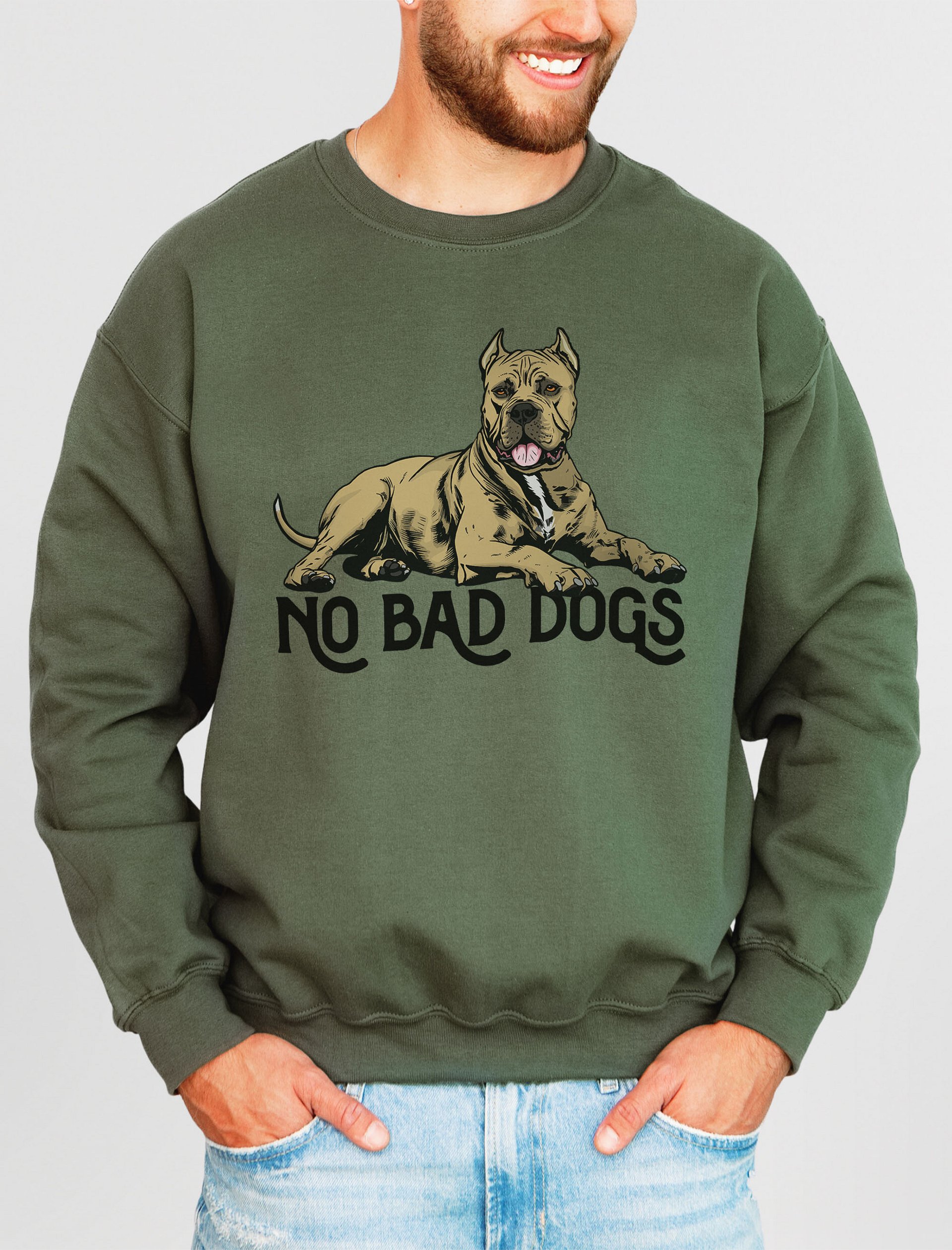 No Bad Dogs Sweatshirt of a Cane Corso(Fawn) | Funny Shirt for Cane Corso Paw-rents product image (13)