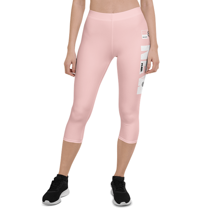Pink Panda Dreams All-Over Capri Leggings product image (1)