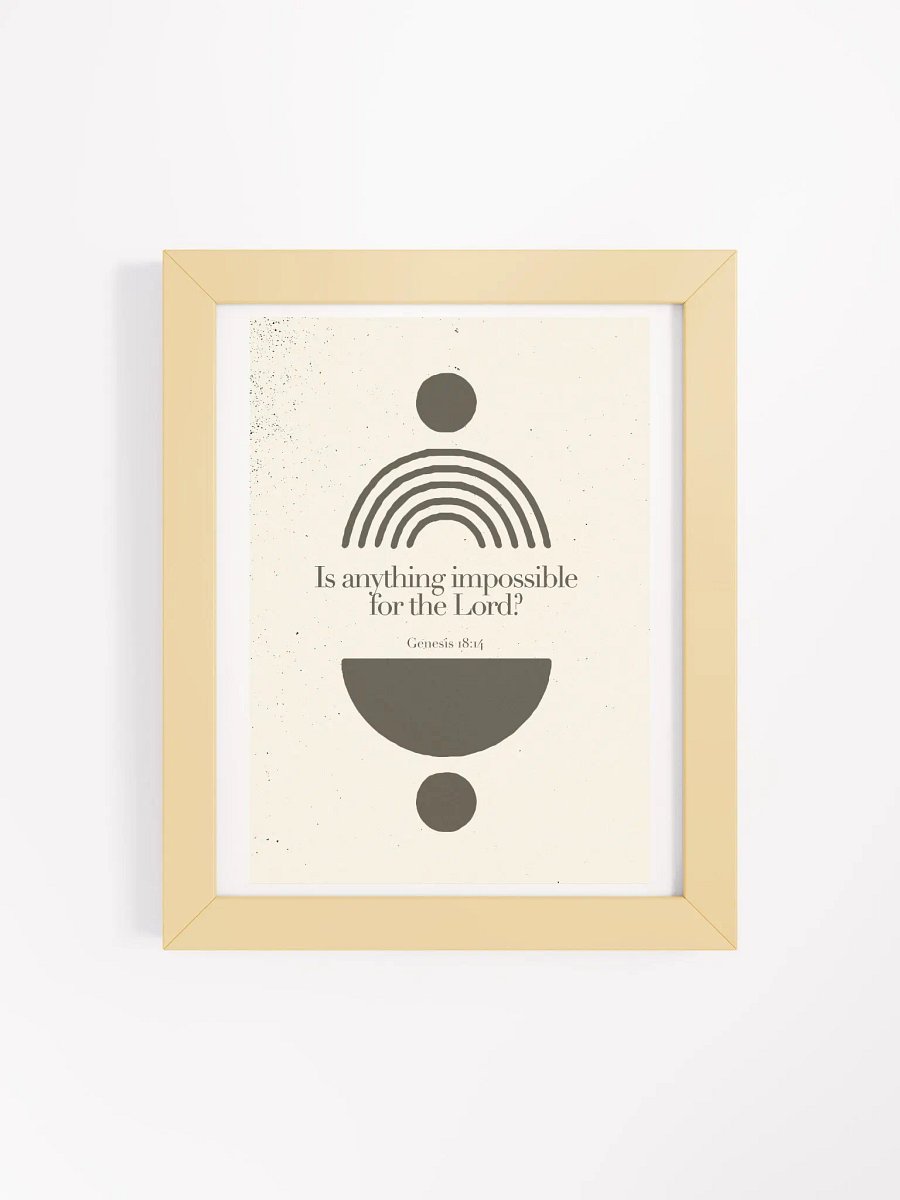'Genesis 18:14' Poster product image (4)
