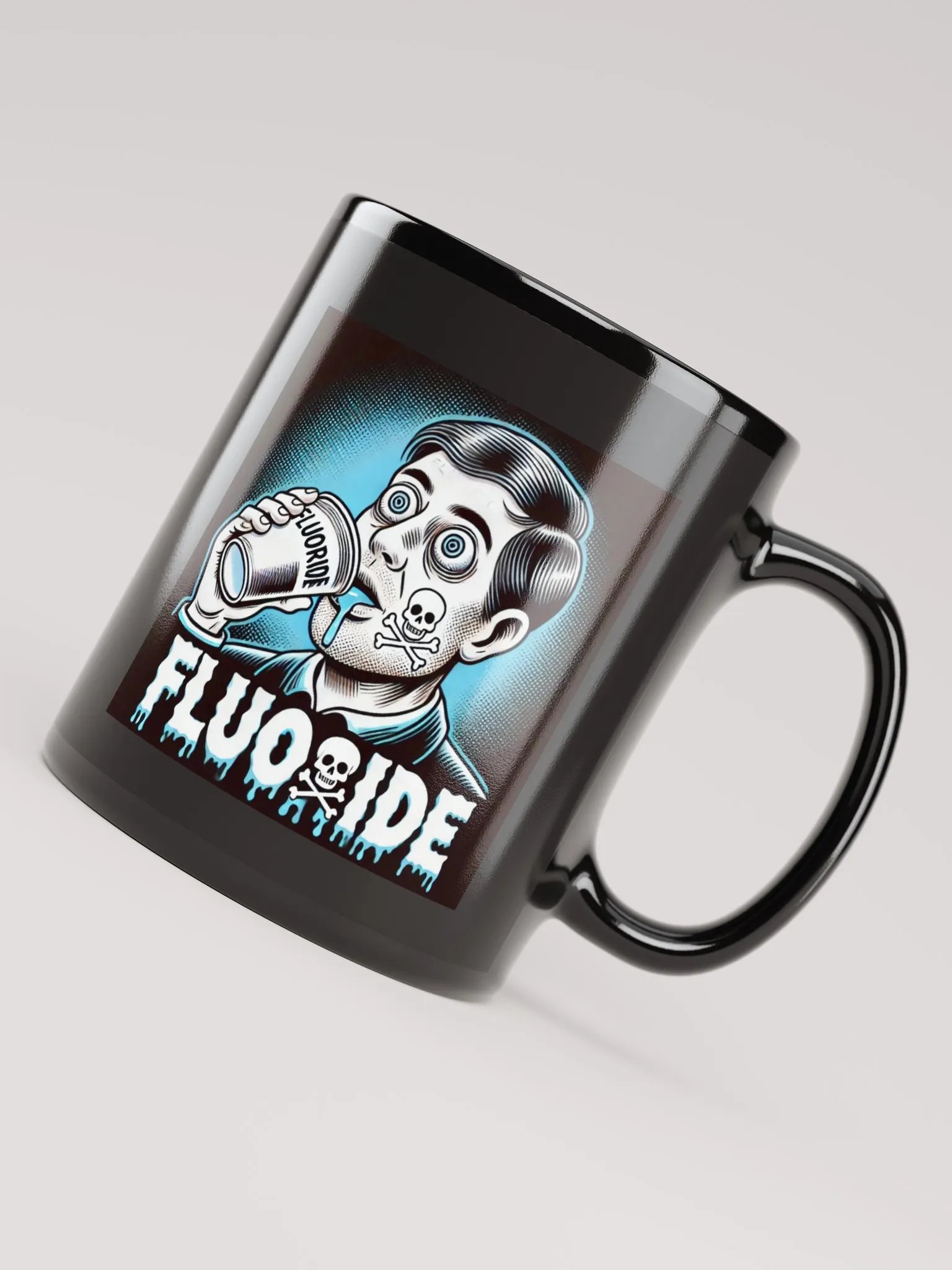 FLUORIDE PHIL MUG BLK product image (4)