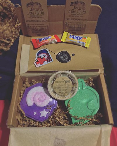 My package from @abirdandabearbath arrived today! I’m definitely going to enjoy every bit of what was provided in the box. I ...