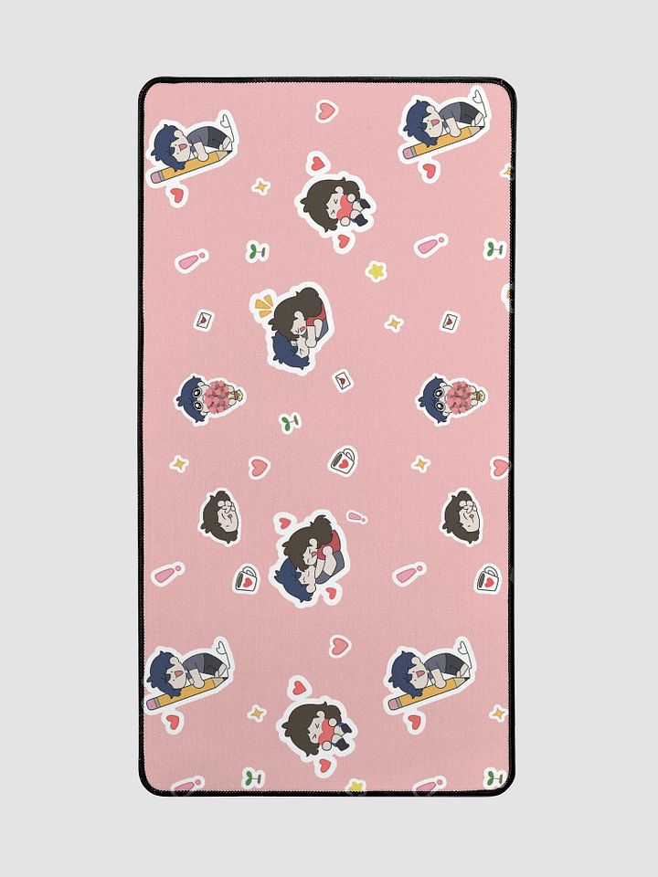 PINK Sticker Design Desk Mat 15.5" x 31.5" product image (2)