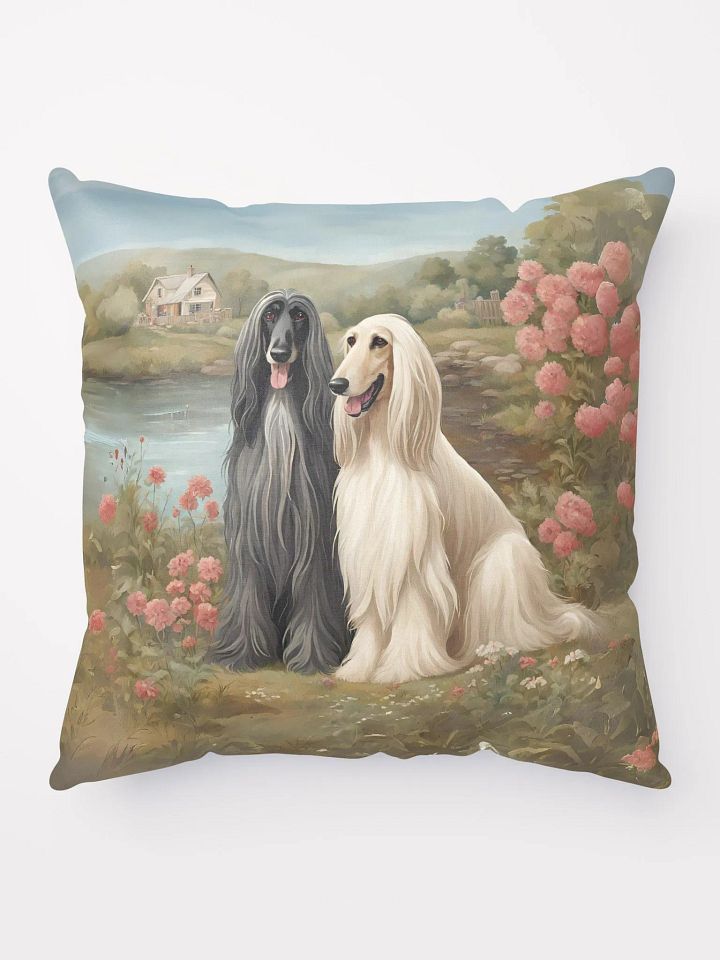 Cottagecore Afghan Hound Pillow product image (1)