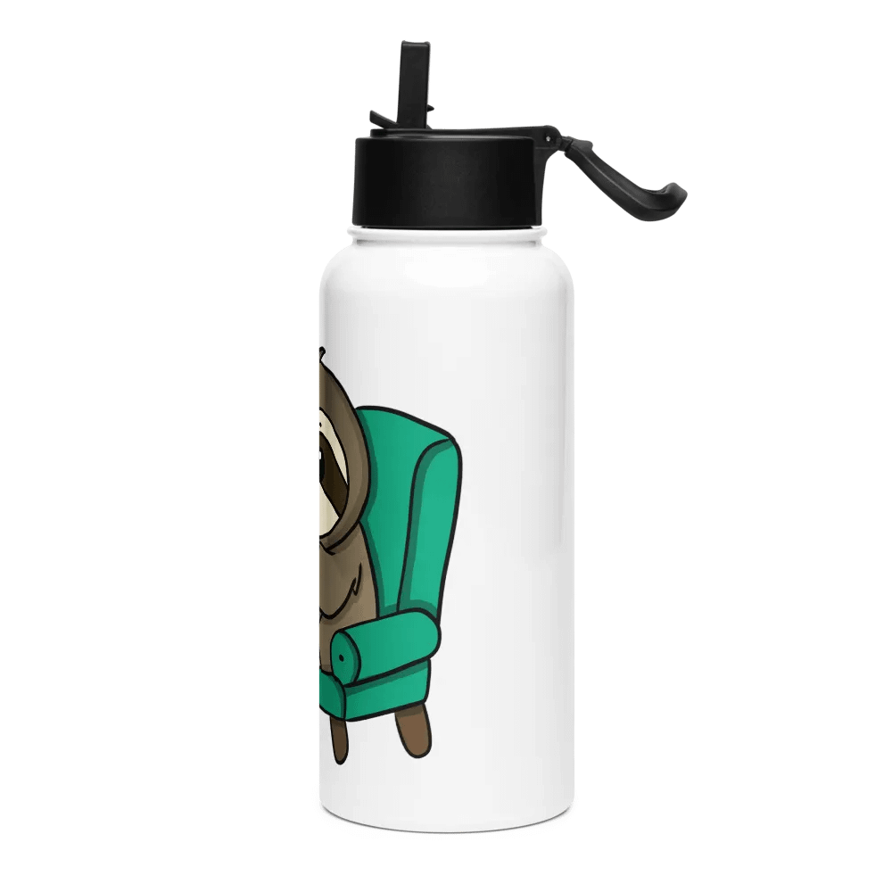 Stainless Steel Water bottle With Straw - Eating product image (3)