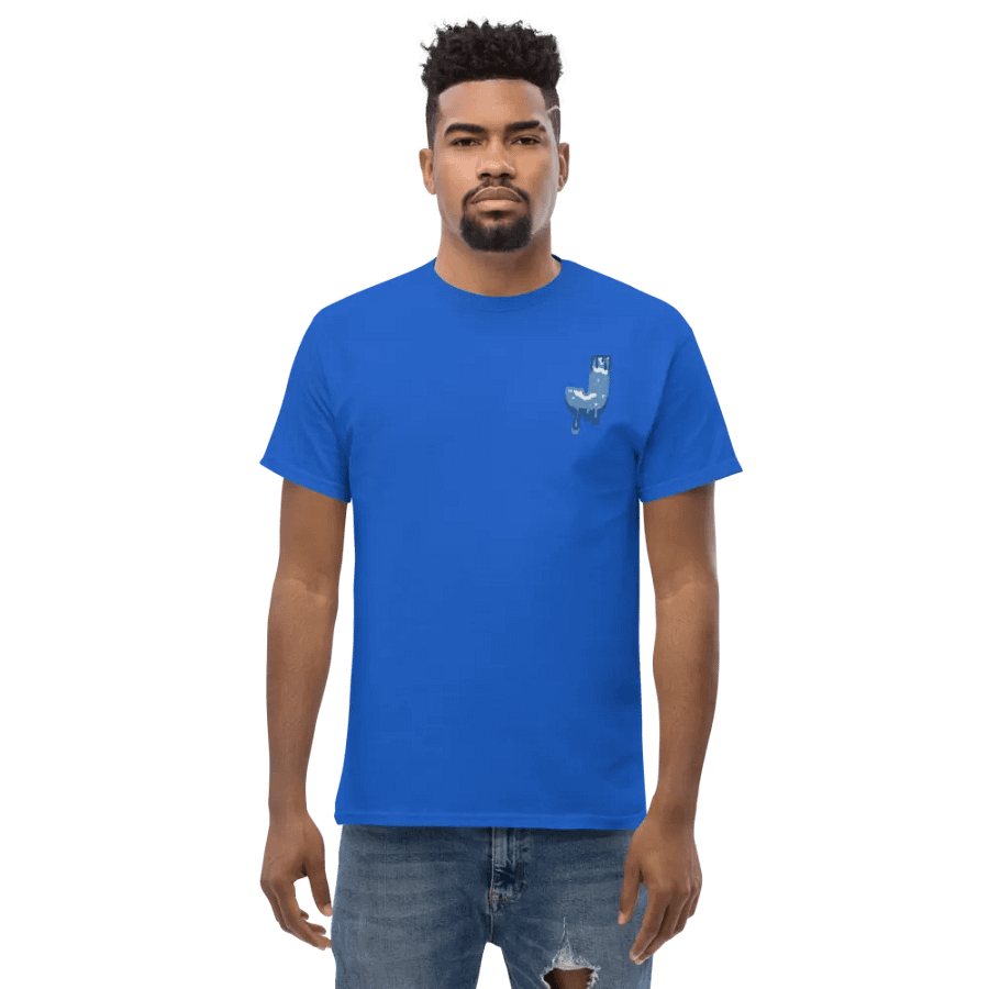 Premium Blue Melting J T-Shirt product image (9)