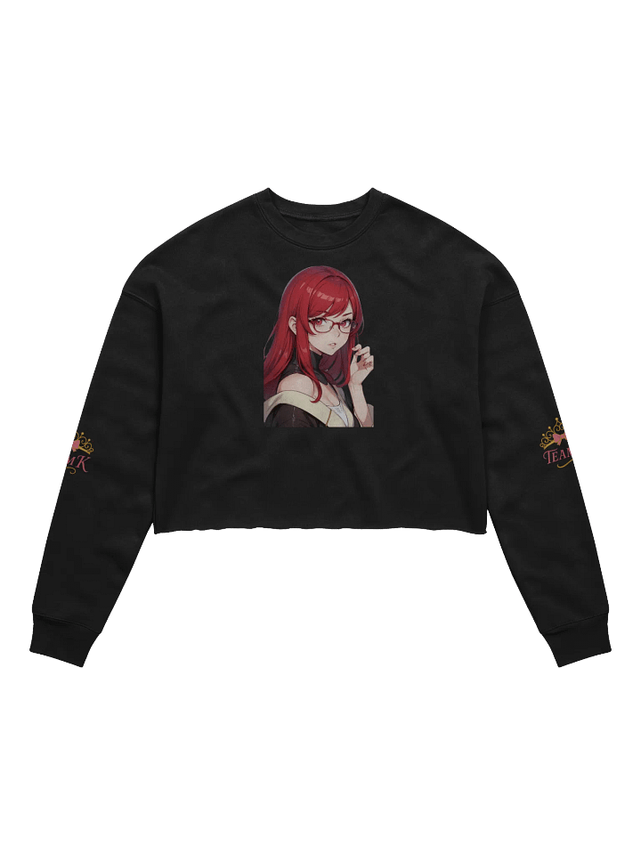 (Red WAIFU) K Crop Sweatshirt product image (1)